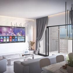 The Emerald Apartment Building Living Room And Balcony